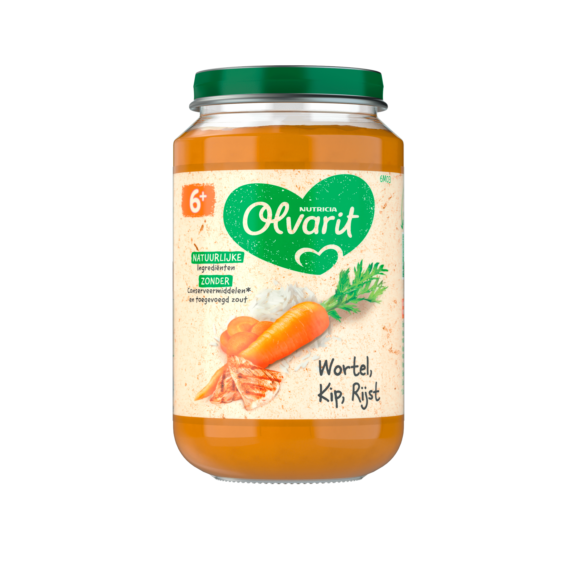 Olvarit Wortel kip rijst 6m+
