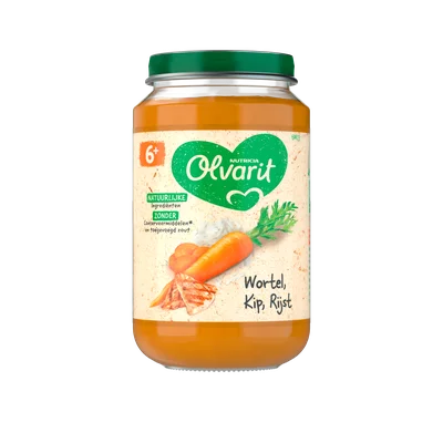Olvarit Wortel kip rijst 6m+