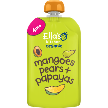 Ella's kitchen Knijpfruit mangoes+ pears +papayas 4m+