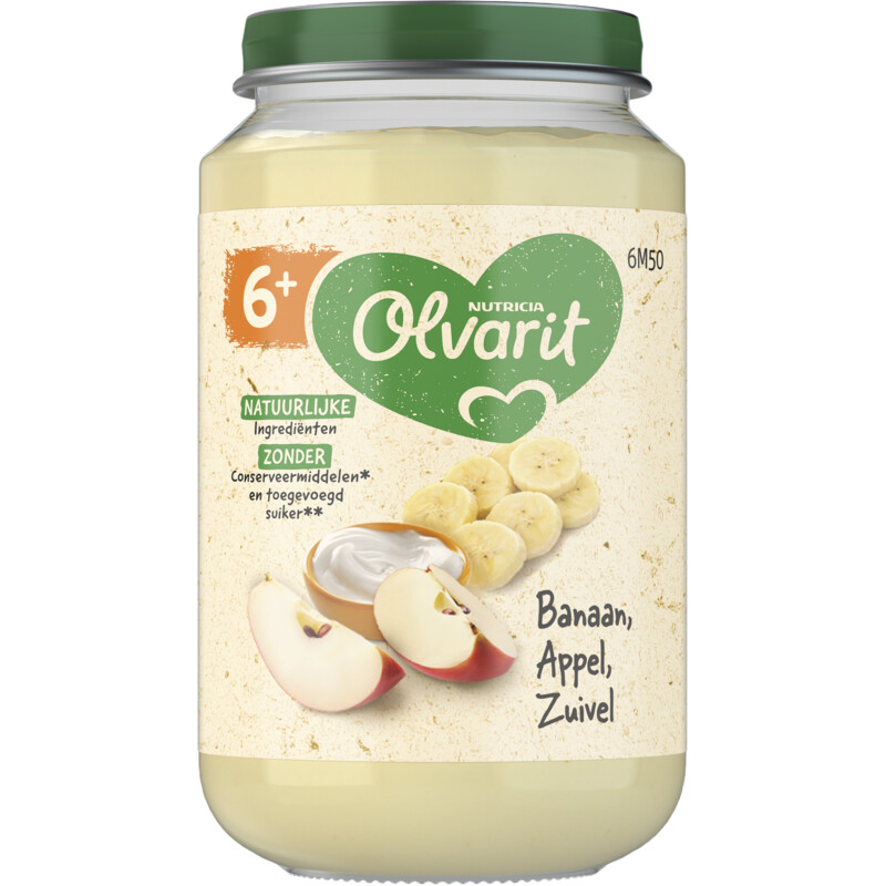 Olvarit Banaan appel zuivel 6m+