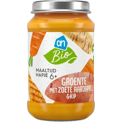 AH Biologisch Maaltijdhapje groente aardappel & kip 6+