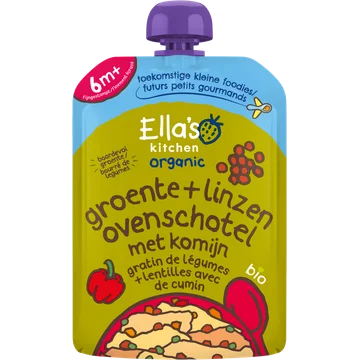 Ella's kitchen Groente ovenschotel met linzen 6m+ bio