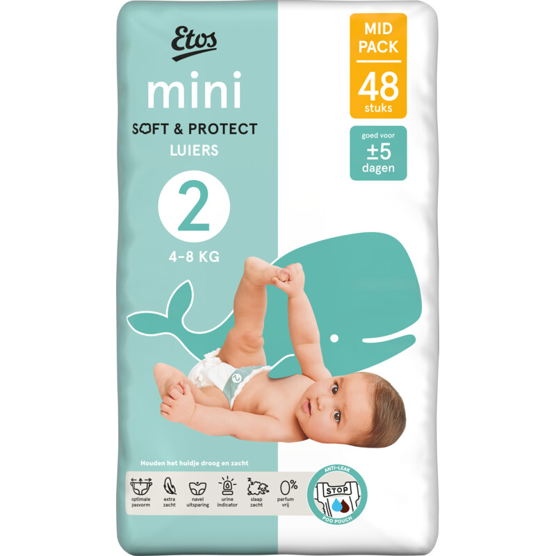 Etos Mini soft & protect luiers maat 2