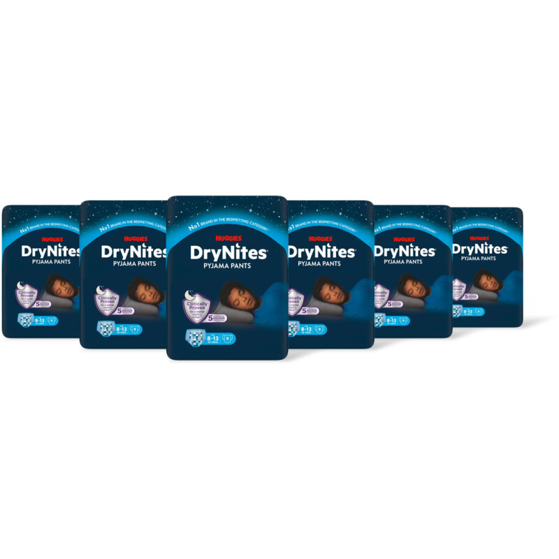 Huggies DryNites luierbroek jongen 8-13 jr 6pck