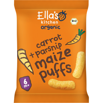 Ella's kitchen Maize puffs wortel + pastinaak 6m+ bio