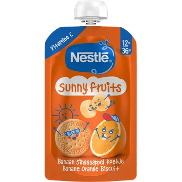 Nestlé Sunny fruits knijpfruit banaan 12m+