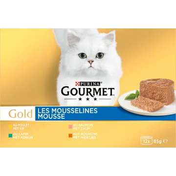 Gourmet Gold mousse met kip zalm niertjes konijn