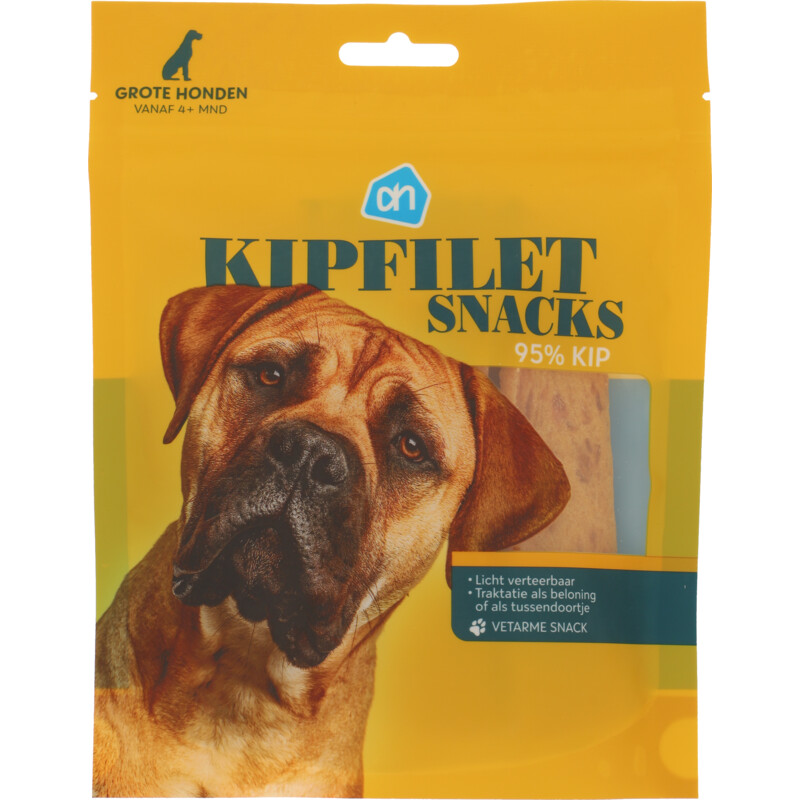 AH Kipfiletsnack voor grote honden