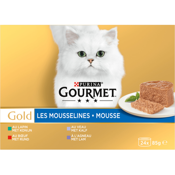 Gourmet Gold mousse met konijn rund kalf lam