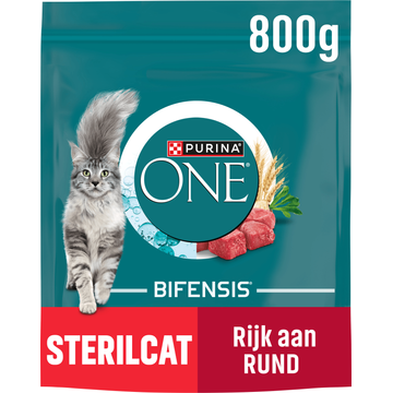 Purina ONE Sterilcat rijk aan rund