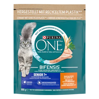 Purina ONE Senior rijk aan kip