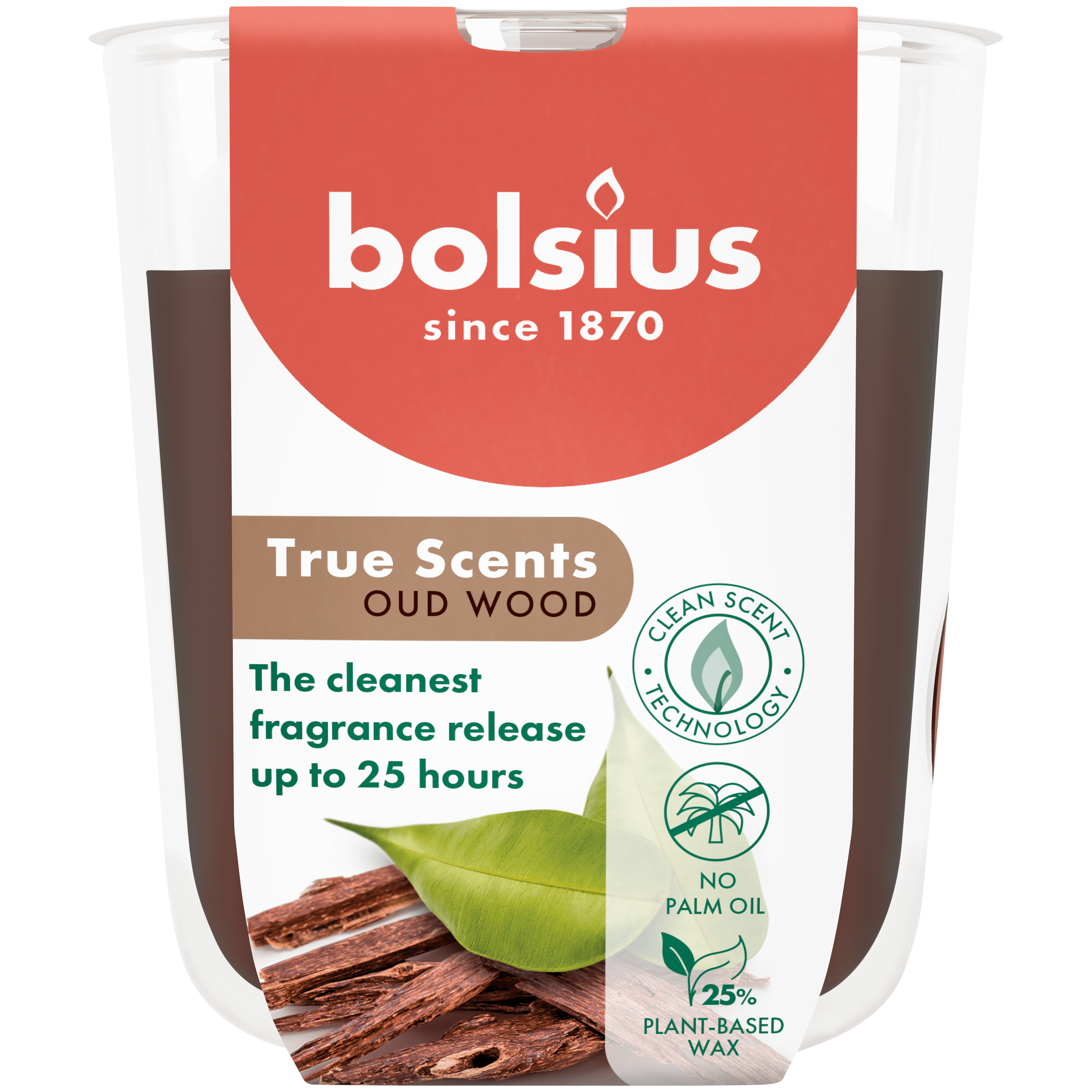 Bolsius True scents geurglas oud wood