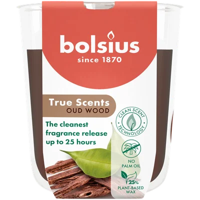 Bolsius True scents geurglas oud wood