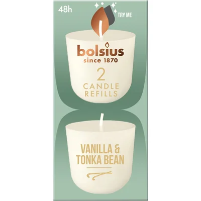 Bolsius Navulling clean light vanille tonkaboon