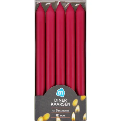 AH Dinerkaarsen rood 8 uur