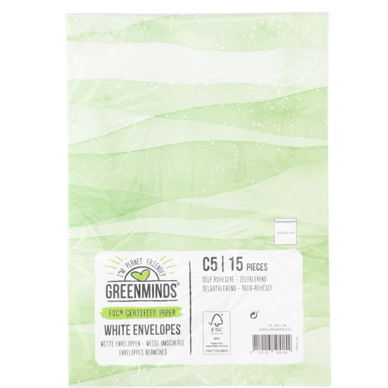 Greenminds Enveloppen C5 wit