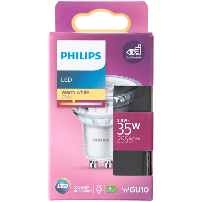 Philips Led spot GU10 50W dimbaar