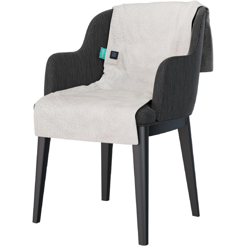 Sinji Heating chair blanket teddy cream