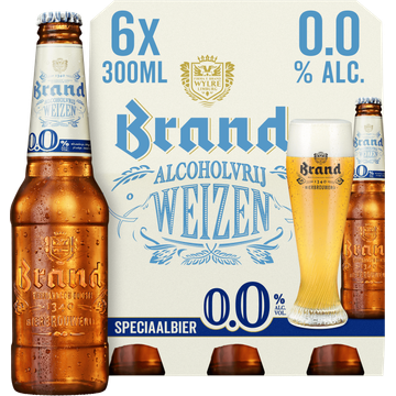 Brand Weizen 0.0 Bier Fles 6 x 300ml