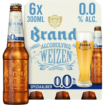 Brand Weizen 0.0 Bier Fles 6 x 300ml