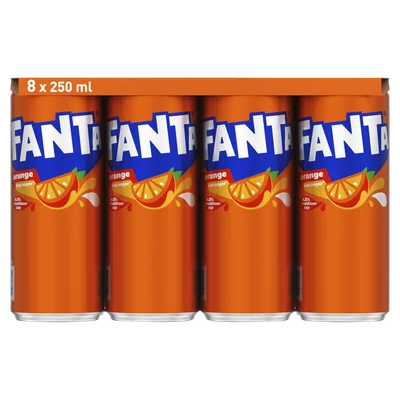 Fanta Orange Frisdrank 8 x 250 ml