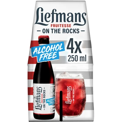 Liefmans - Fruitesse Alcoholvrij 0.0% - Fles - 4 x 250ML