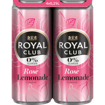 RC Rose Lemonade 0% 4 x 250ML