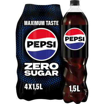 Pepsi Zero Fles Multipack 4x1,5L