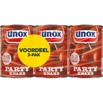 Unox Knakworst Party Knaks 3 x 400 g