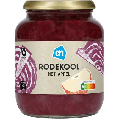 AH Rode kool met appel