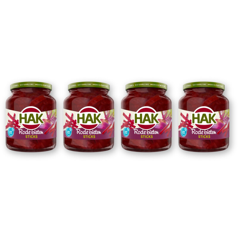 Hak Rode bieten sticks 4-pack