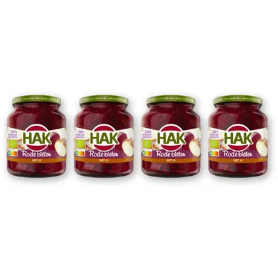 Hak Rode bieten met ui 4-pack
