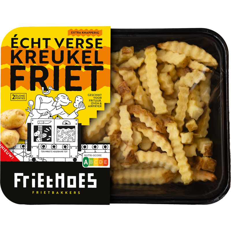 Friethoes Echt verse kreukel friet