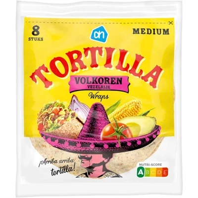 AH Tortilla volkoren wraps medium