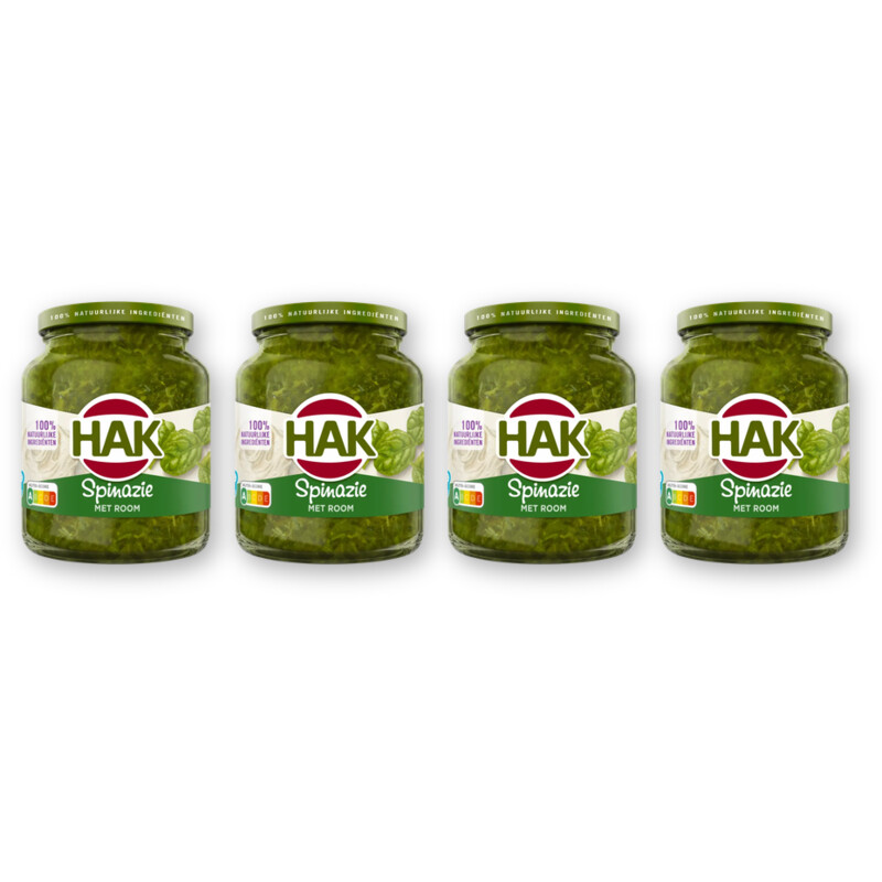 Hak Spinazie met room 4-pack