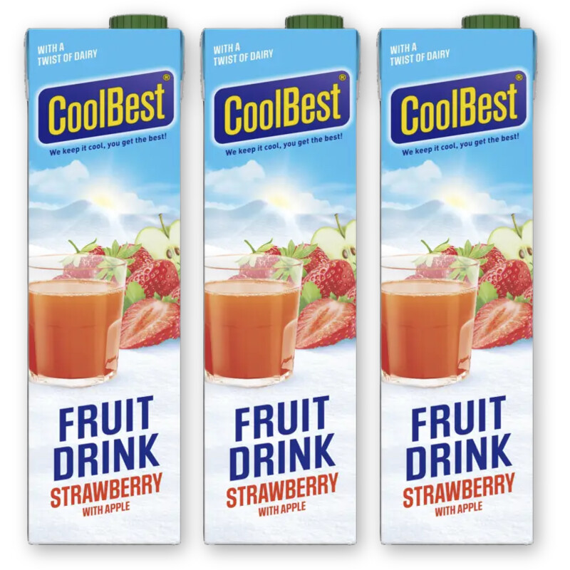 CoolBest Fruit drink strawberry 3-pack