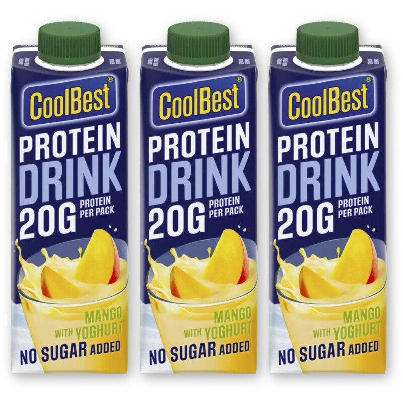 CoolBest Protein drink mango 3-pack