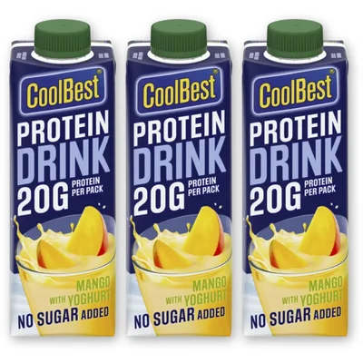 CoolBest Protein drink mango 3-pack