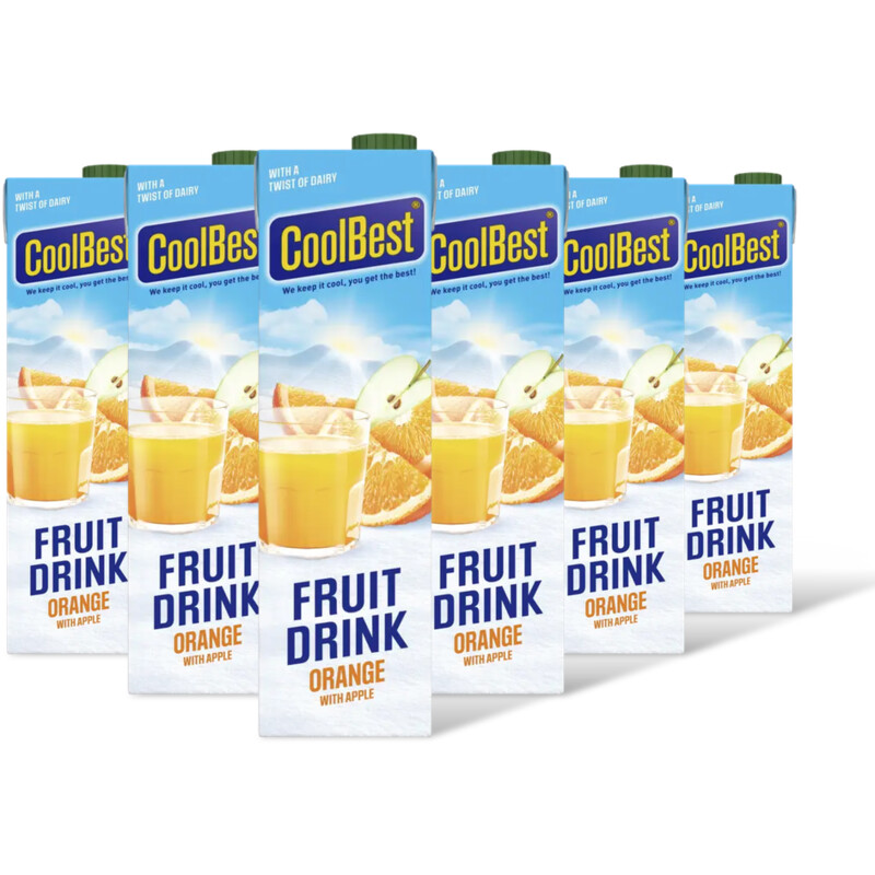 CoolBest Fruit drink orange 6-pack