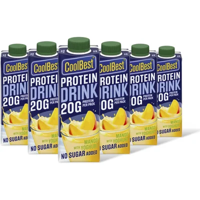 CoolBest Protein drink mango 6-pack