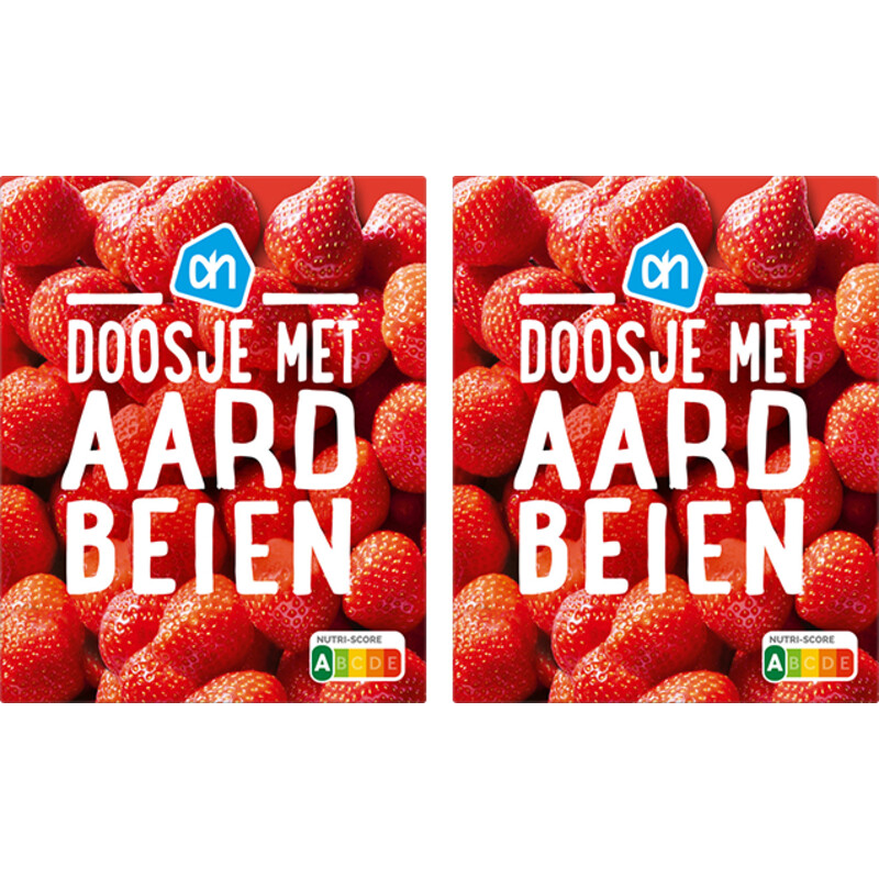 AH Doosje met aardbeien 2-pack