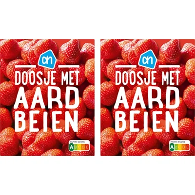 AH Doosje met aardbeien 2-pack