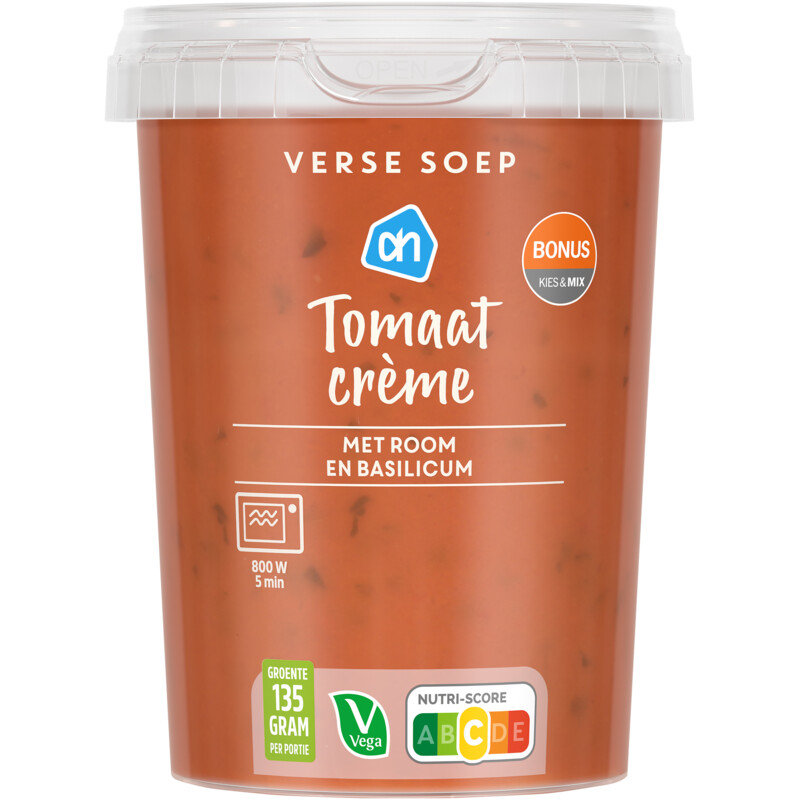 AH Verse soep tomaat crème