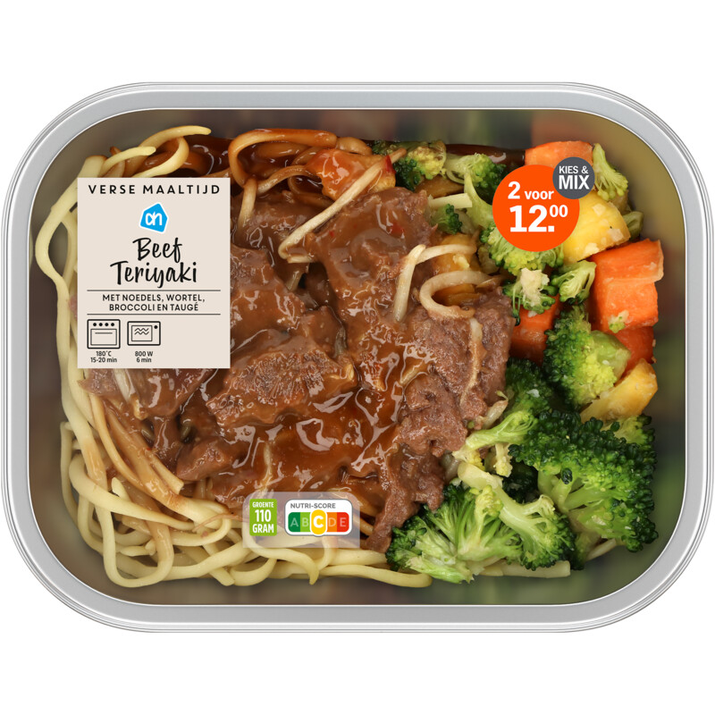 AH Verse maaltijd beef teriyaki