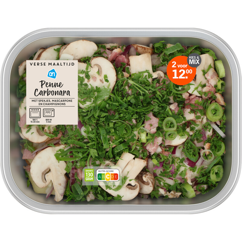 AH Verse maaltijd pasta carbonara