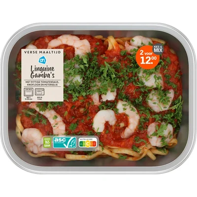 AH Verse maaltijd linguini gamba's
