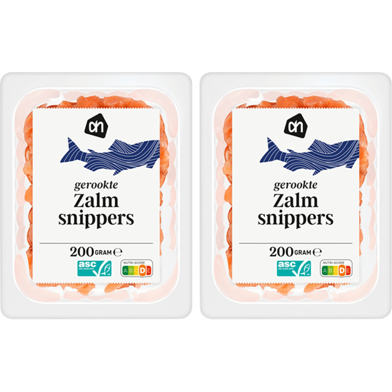 AH Gerookte zalmsnippers 2-pack