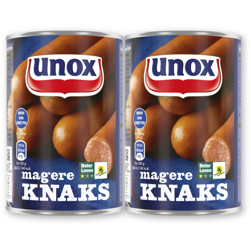 Unox Magere knaks 2-pack