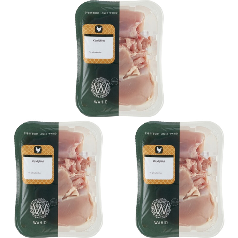 Wahid Halal kipdijfilet 3-pack