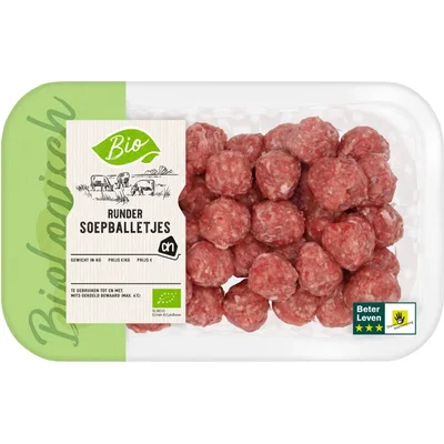 AH Biologisch Rundersoepballetjes